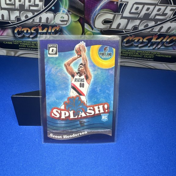 2023-24 Panini Donruss Optic Scoot Henderson #15 Purple Prizm Parallel/Variety Rookie Insert