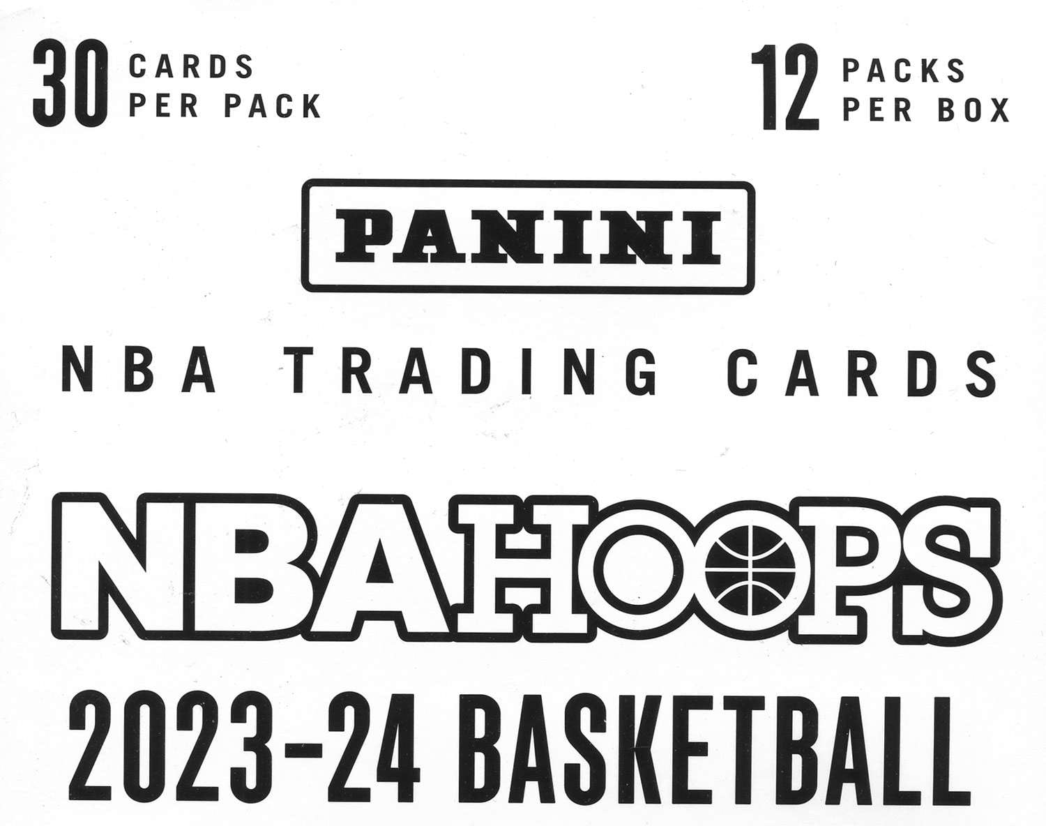 NBA Panini 202324 Hoops Basketball Trading Card VALUE Box (12 Packs
