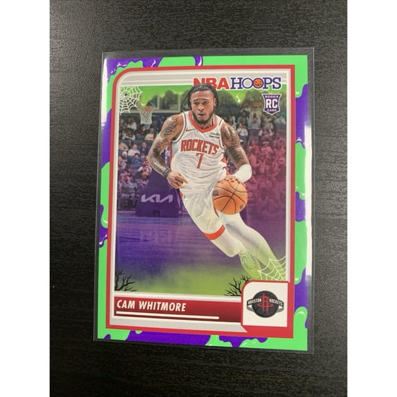 2023-24 Panini Haunted Hoops Cam Whitmore #109 Slime Parallel/Variety Rookie