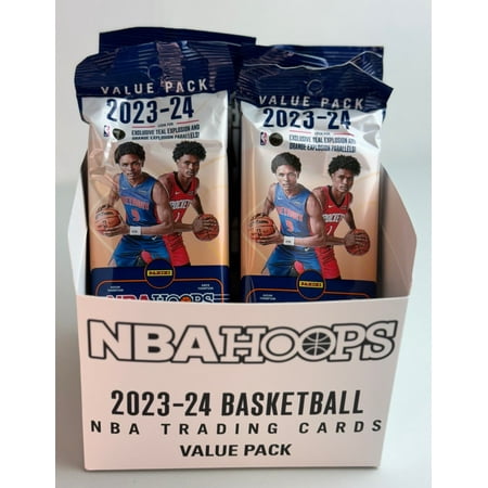 NBA Panini 2023-24 Hoops Basketball Trading Card VALUE Box (12 Packs)