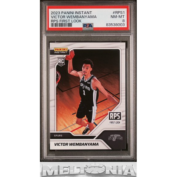 2023-24 Panini Instant NBA RPS First Look Victor Wembanyama #RPS-1 RC PSA 8