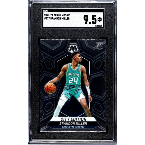 2023-24 Panini Mosaic #277 Brandon Miller SGC 9.5