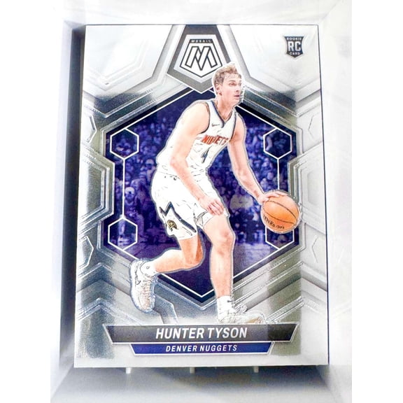 2023-24 Panini Mosaic Hunter Tyson RC Denver Nuggets Basketball Card Denver Nuggets NBA Basketball Trading Card