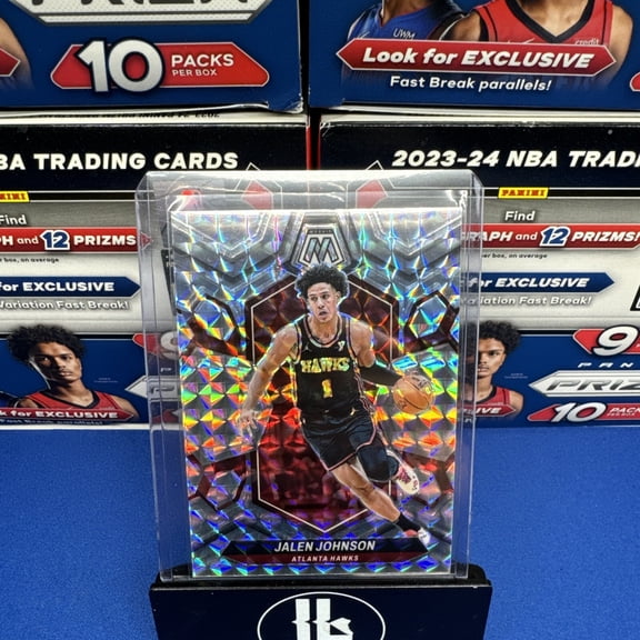 2023-24 Panini Mosaic Jalen Johnson #9 Silver Mosaic Prizm