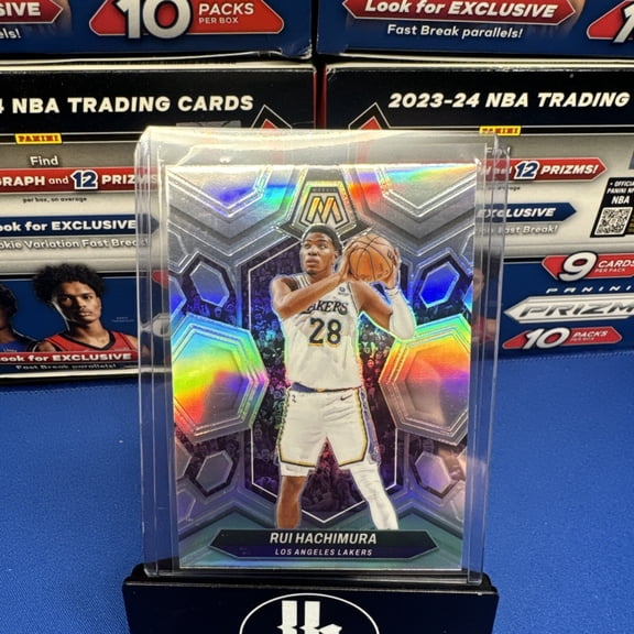 2023-24 Panini Mosaic Rui Hachimura #98 Silver Prizm Parallel/Variety Base Set Los Angeles Lakers NBA Basketball Trading Card