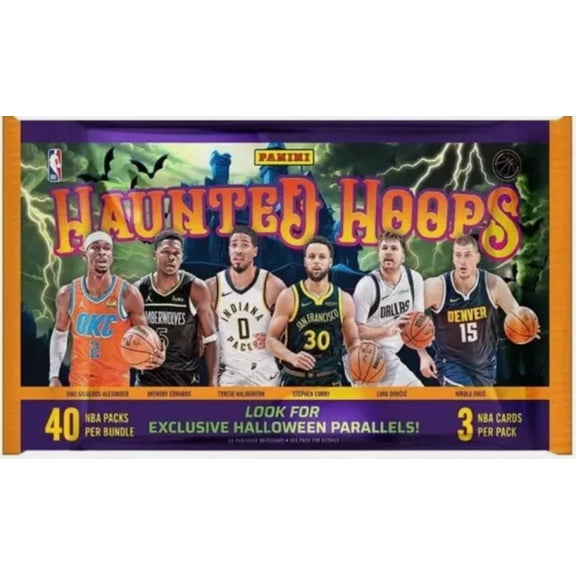 2023-24 Panini NBA Haunted Hoops Halloween Basketball Factory Sealed Bundle Box 40 Packs