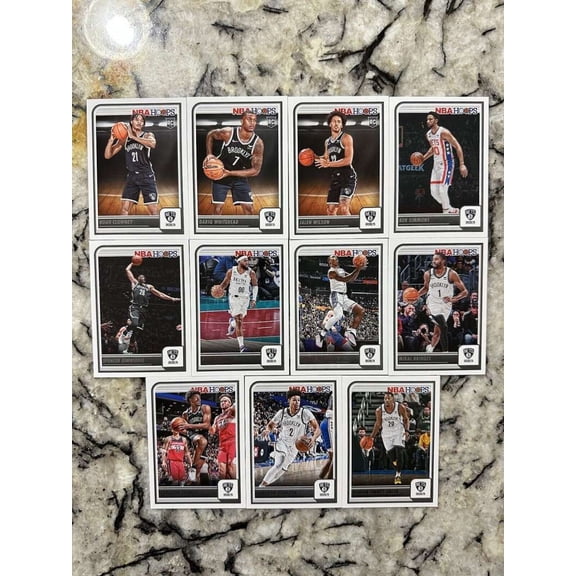 2023-24 Panini NBA Hoops Brooklyn Nets Team Set Includes Rookies (Hand Collated) of 11 Cards: #3 Dorian Finney-Smith 57