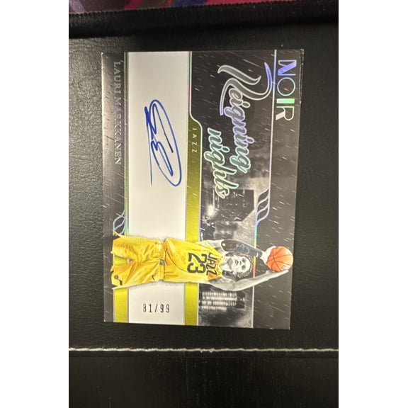 2023-24 Panini Noir Lauri Markkanen Utah Jazz RNS-LMK Base Insert Basketball Card