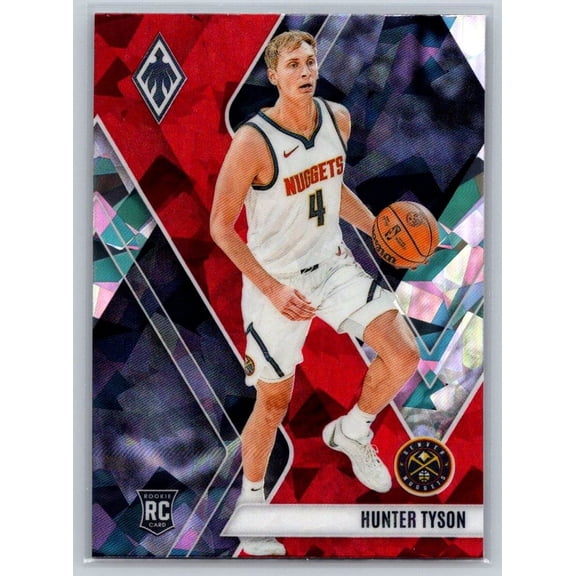 2023-24 Panini Phoenix Hunter Tyson #262 Phoenix Red Ice RC Denver Nuggets Basketball Card