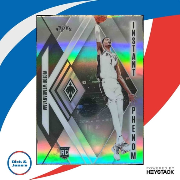 2023-24 Panini Phoenix Victor Wembanyama Instant Phenom Silver #13 RC Spurs