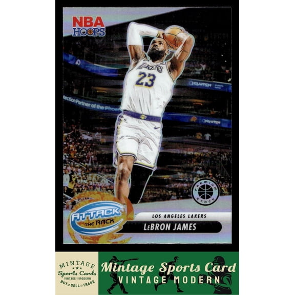 2023-24 Panini Premium Stock Lebron James #4 Attack The Rack