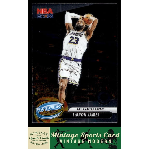 2023-24 Panini Premium Stock Lebron James #4 Attack The Rack