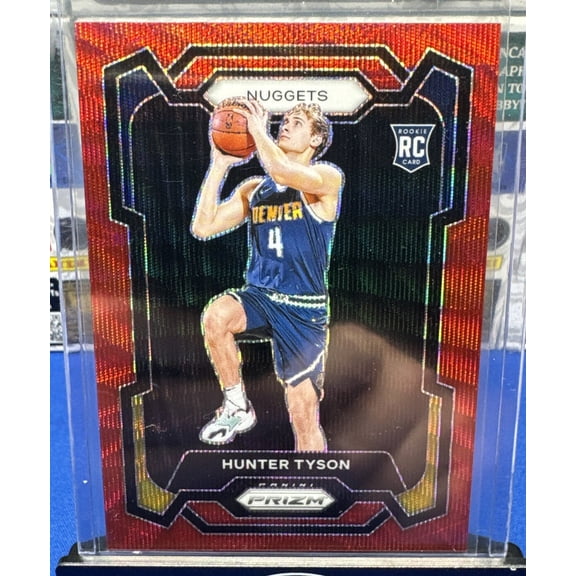 2023-24 Panini Prizm Hunter Tyson #171 Ruby Wave Prizm Parallel/Variety Rookie Base Set