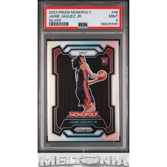 Graded 2023-24 Panini Prizm Monopoly Silver RC #48 Jaime Jaquez Jr. PSA 9 Miami Heat
