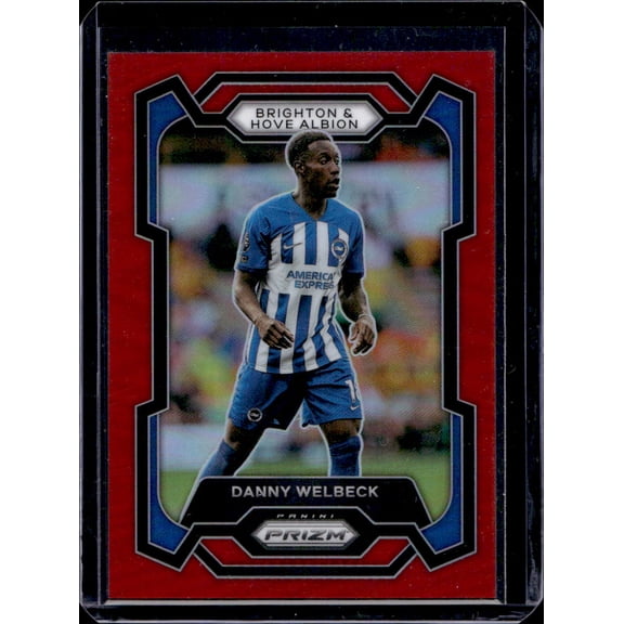 2023-24 Panini Prizm Premier League Danny Welbeck #97 Red SN