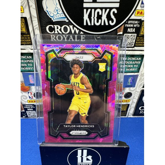 2023-24 Panini Prizm Taylor Hendricks #161 Pink Ice Prizm Parallel/Variety Rookie Base Set