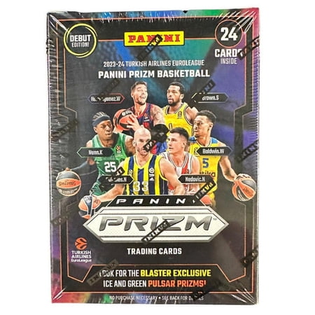 2023-24 Panini Prizm Euroleague Basketball Blaster Box 1 Box English
