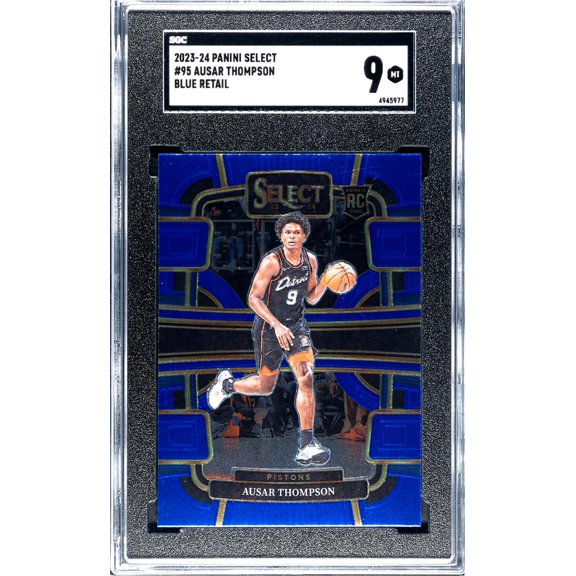 2023-24 Panini Select #95 Ausar Thompson Blue SGC 9