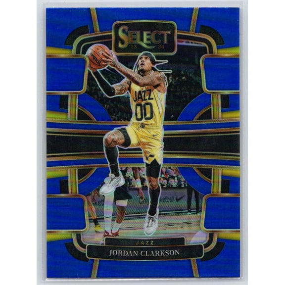 2023-24 Panini Select Jordan Clarkson #33 Blue Prizms