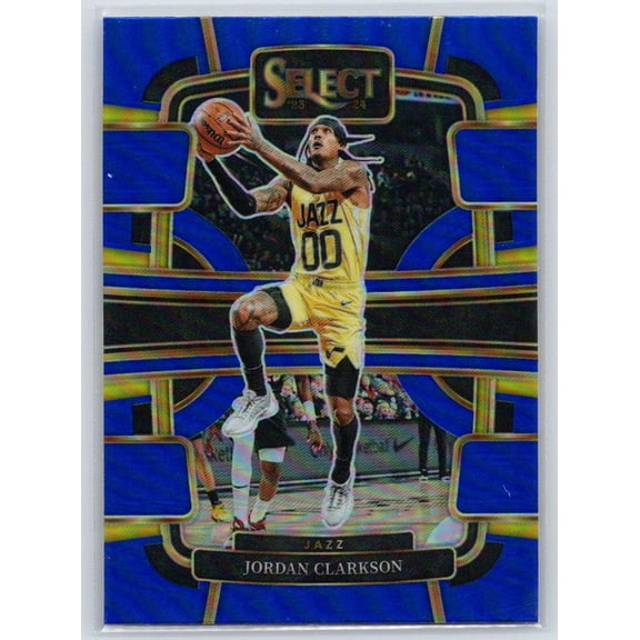 2023-24 Panini Select Jordan Clarkson #33 Blue Prizms