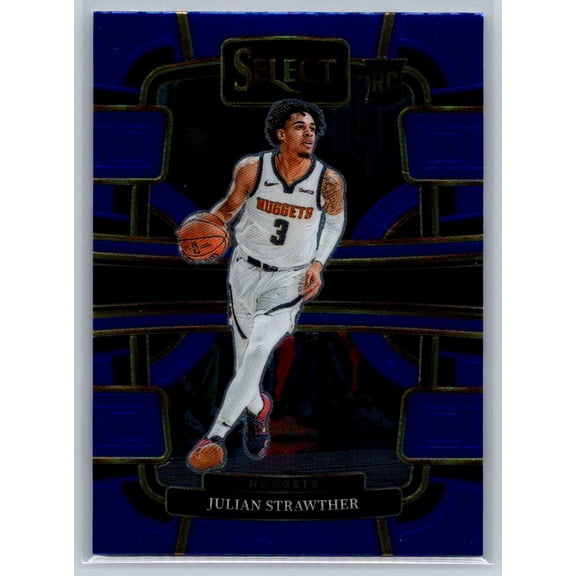 2023-24 Panini Select Julian Strawther #78 Blue (Retail Base) RC Denver Nuggets NBA BASKETBALL Trading Card