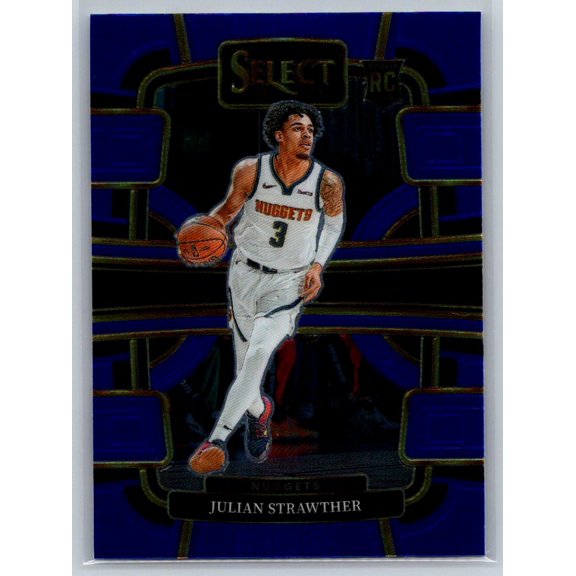 2023-24 Panini Select Julian Strawther #78 Blue (Retail Base) RC Denver Nuggets NBA BASKETBALL Trading Card