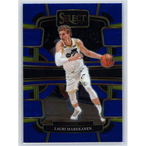 2023-24 Panini Select Lauri Markkanen Utah Jazz #19 Blue Retail Base Basketball Trading Card