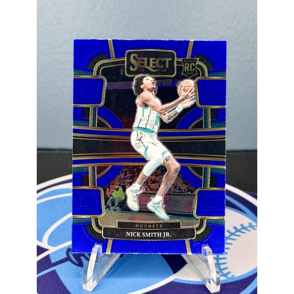 2023-24 Panini Select Nick Smith Jr. Charlotte Hornets Blue Retail Base RC Trading Card #89
