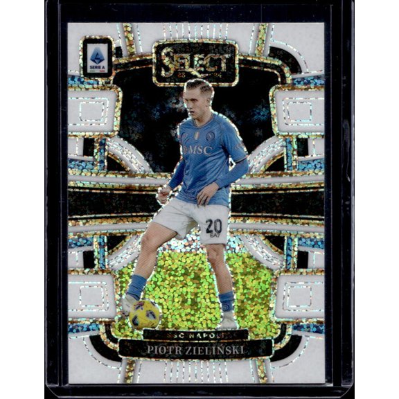 2023-24 Panini Select Serie A Piotr Zielinski #73 White Sparkle