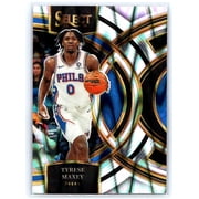 2023-24 Panini Select Tyrese Maxey #157 Tectonic Prizms Philadelphia 76ers NBA BASKETBALL Trading Card