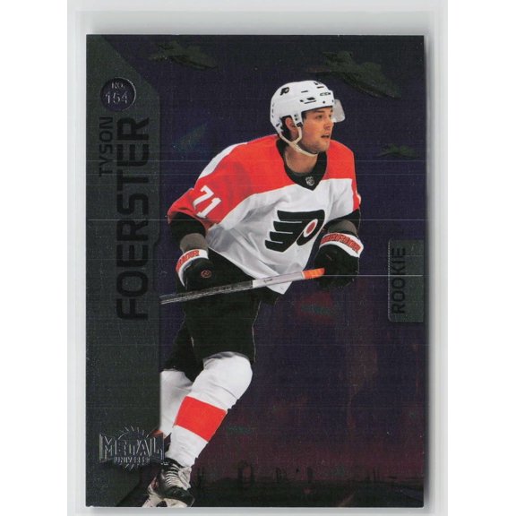 2023-24 SkyBox Metal Universe Hockey Tyson Foerster #154 Philadelphia Flyers Hockey Card