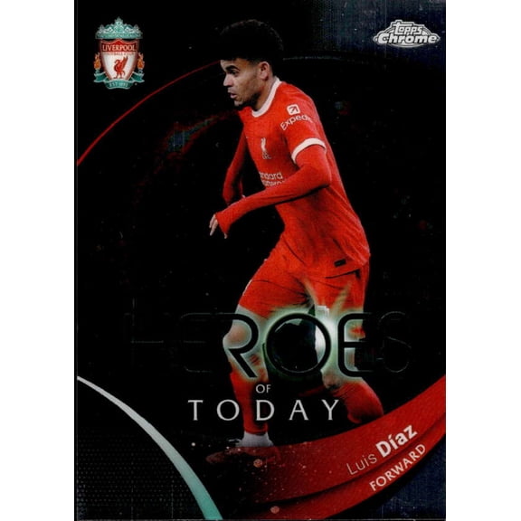 2023-24 TOPPS CHROME LIVERPOOL FC #72 LUIS DIAZ LIVERPOOL