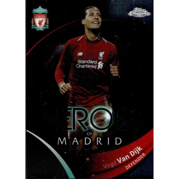 2023-24 TOPPS CHROME LIVERPOOL FC #75 VIRGIL VAN DIJK LIVERPOOL
