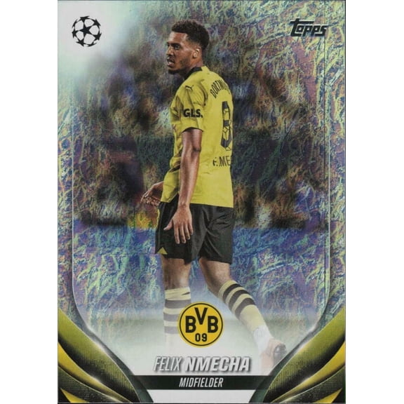 2023-24 TOPPS  UEFA CLUB COMPETITIONS JADE EDITION FOIL #145 FELIX NMECHA BORUSSIA DORTMUND