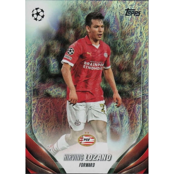2023-24 TOPPS  UEFA CLUB COMPETITIONS JADE EDITION FOIL #156 HIRVING LOZANO PSV EINDHOVEN