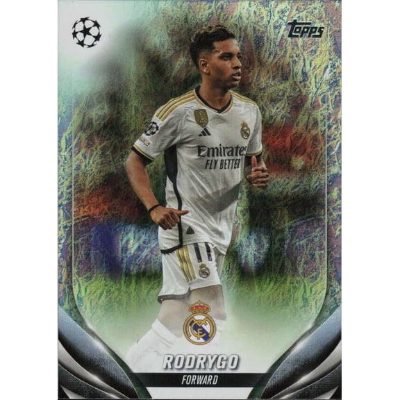 2023-24 TOPPS UEFA CLUB COMPETITIONS JADE EDITION FOIL #168 RODRYGO REAL MADRID C.F.