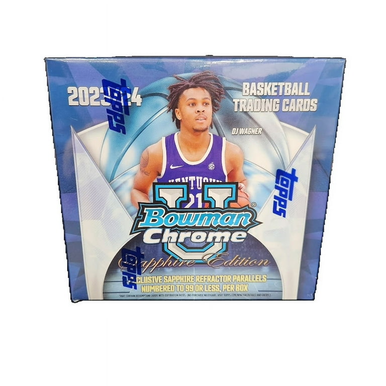 2023-24 Topps Bowman University Chrome Sapphire Basketball Hobby 