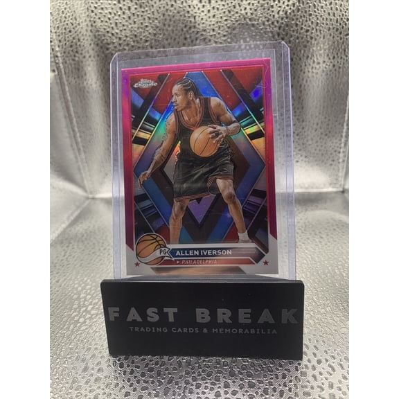 2023-24 Topps Chrome Allen Iverson #66 Pink Refractor Parallel/Variety