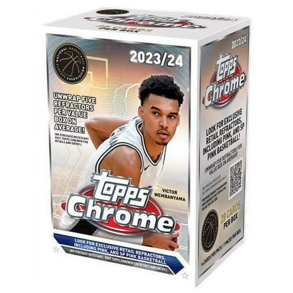 Collectible 2023-24 Topps Chrome Basketball Blaster Box