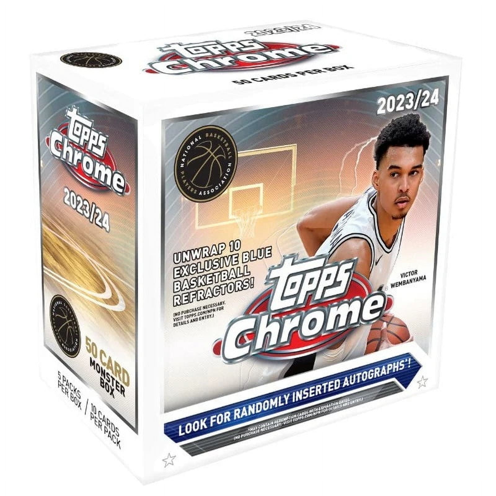 2023 Topps MLB Chrome Baseball Trading Card Blaster Box : Target