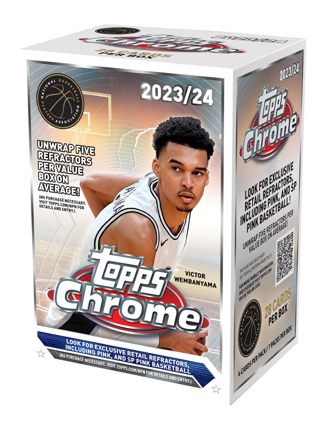 2023-24 Topps NBA Chrome Basketball Trading Cards Blaster Box 