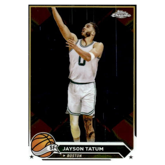 2023-24 Topps Chrome Jayson Tatum Boston Celtics #164 Trading Card NBA Basketball