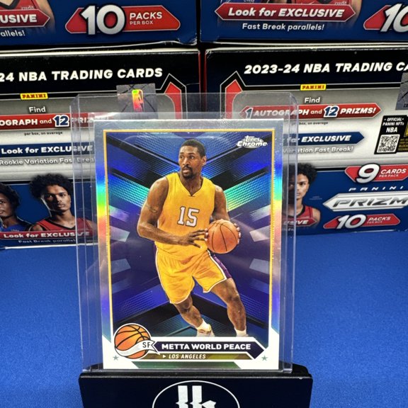 2023-24 Topps Chrome Metta World Peace #13 Refractor Parallel/Variety Base Set