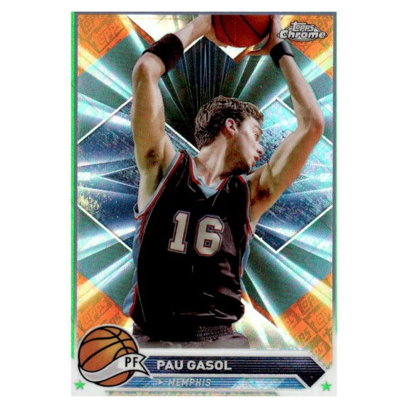 2023-24 Topps Chrome Pau Gasol #179 Green Logo Refractors