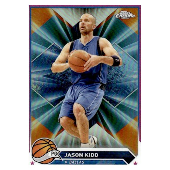 2023-24 Topps Chrome Pink Refractors #77 Jason Kidd Dallas Mavericks