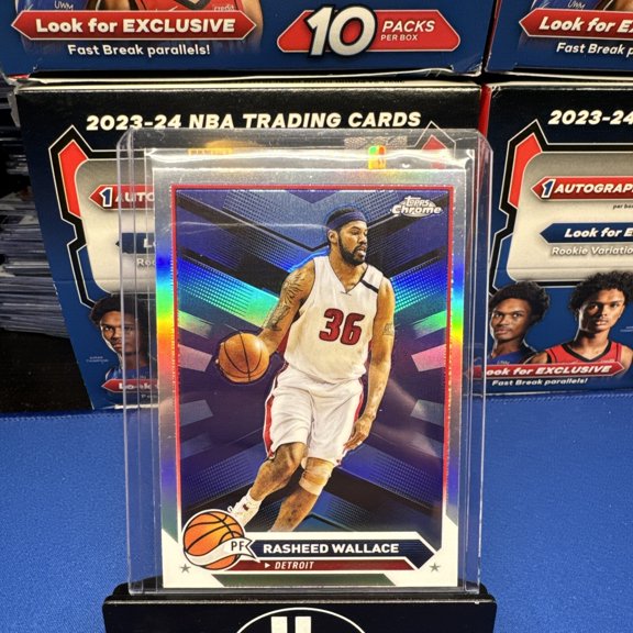 2023-24 Topps Chrome Rasheed Wallace #19 Refractor Parallel/Variety Base Set