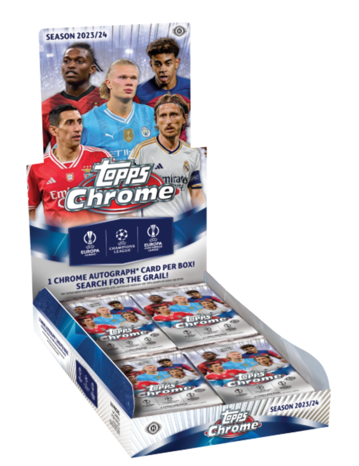 2023-24 Topps Chrome UEFA Club Competitions Soccer Hobby Box