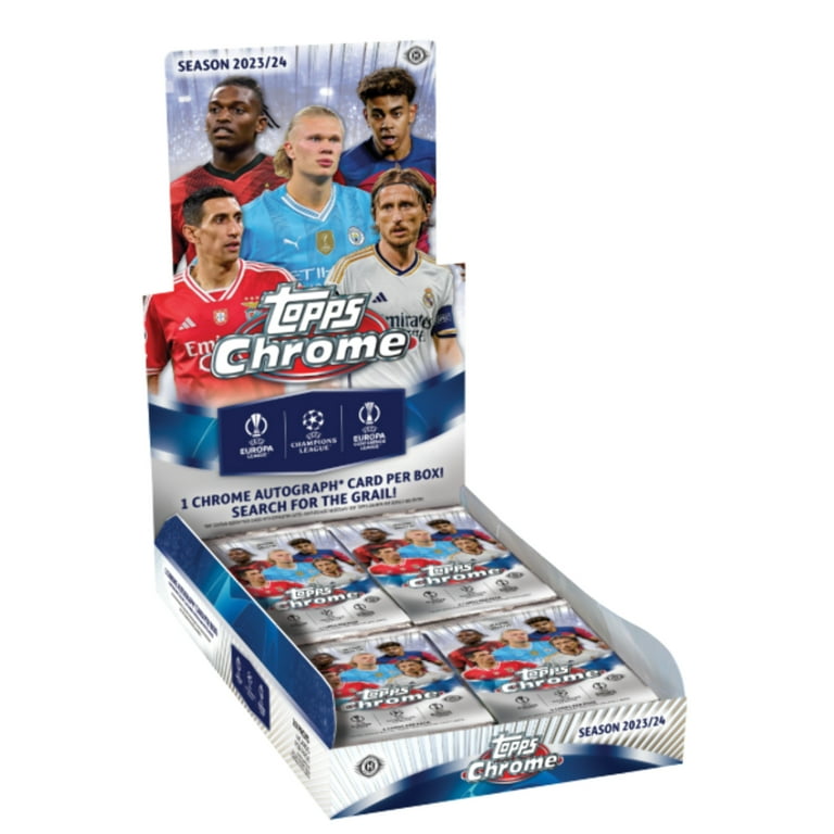 2023-24 Topps Chrome UEFA Club Competitions Soccer Hobby Box