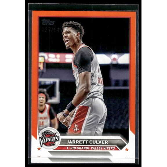 2023-24 Topps G-League Jarrett Culver #71 Orange SN Rio Grande Valley Vipers NBA BASKETBALL Trading Card