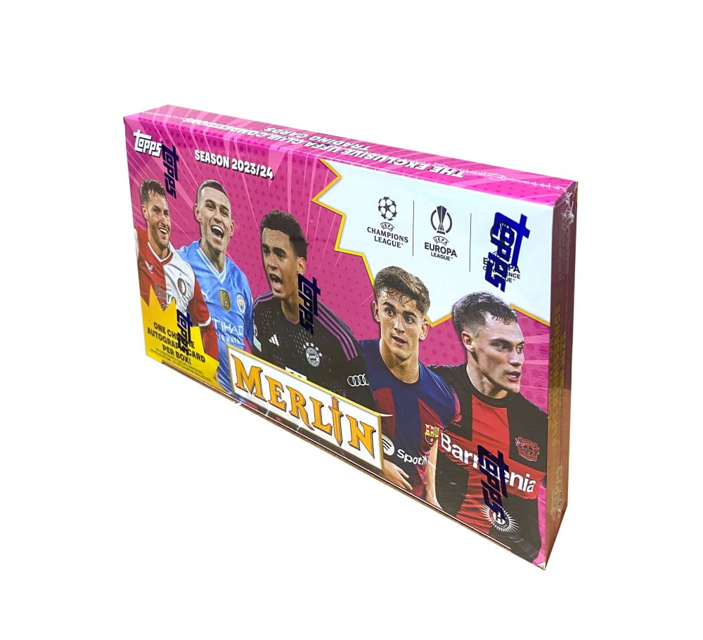 202324 Topps UEFA Club Competitions Merlin Chrome Soccer Hobby Box